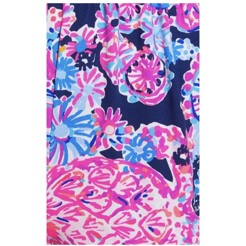 Lilly Pulitzer Dante Jumpsuit Stretchy High Tide Navy Turtle Amazement Size  S - Picture 7 of 16